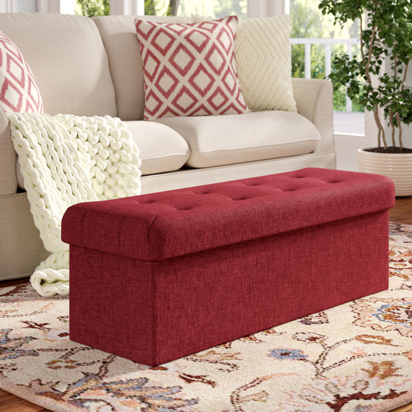 Ebern Designs Upholstered Lift Off Storage Bench & Reviews Wayfair